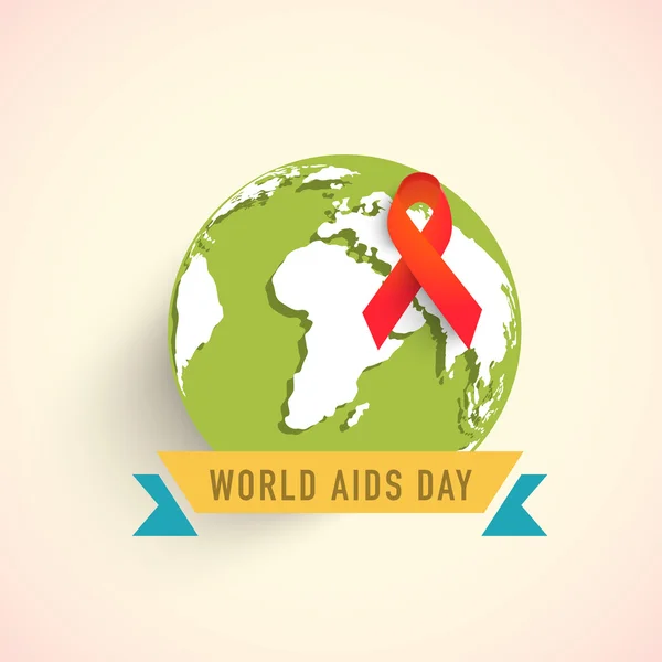 Badge design for World Aids Day concept.