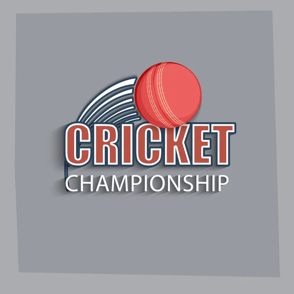 Cricket ball with text.
