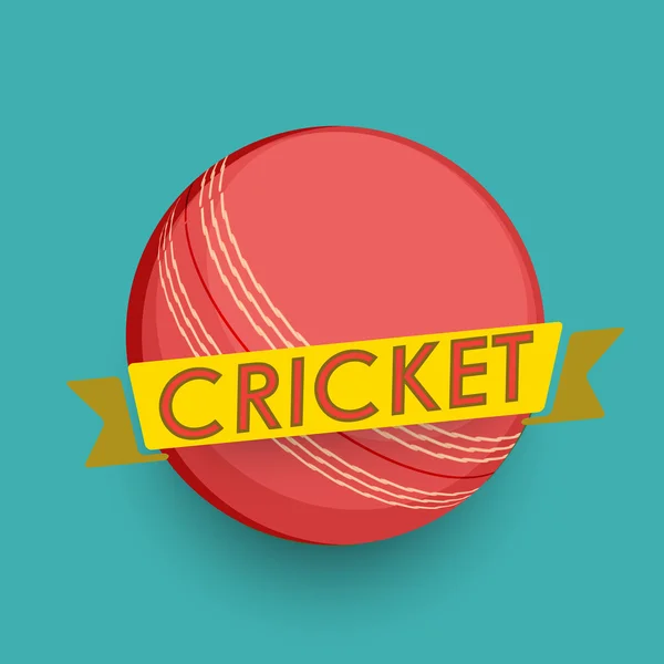Cricket ball concept.
