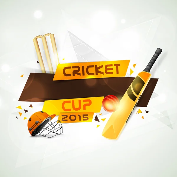 Cricket sports concept with match kit.