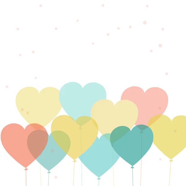 Heart shape balloons for Valentine's Day celebration.