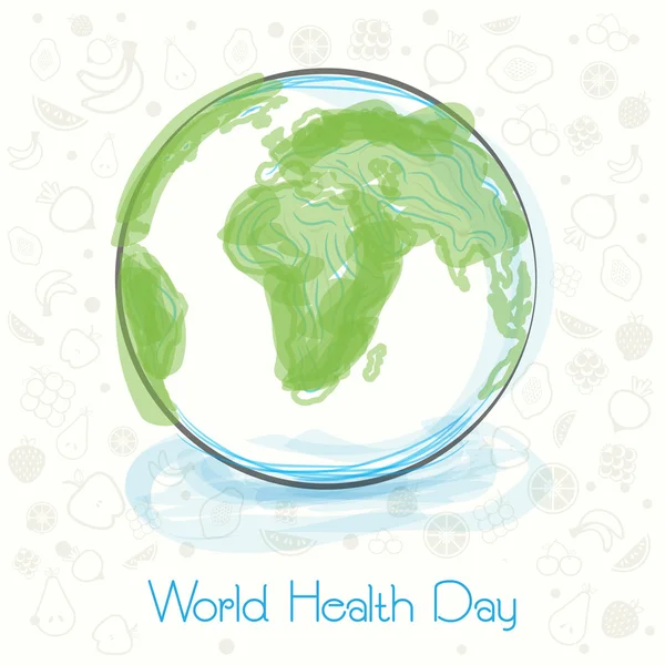 World Health Day concept with globe.