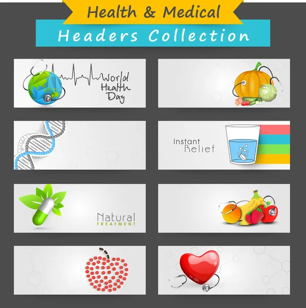 Web header or banner for world health day.