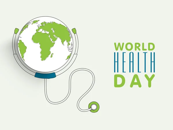 World Health Day concept with globe.