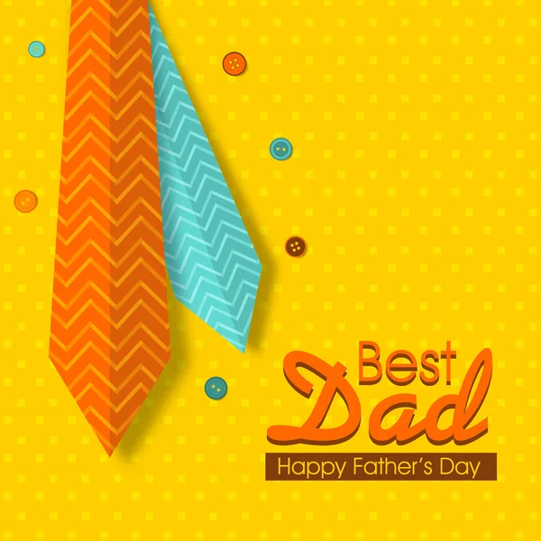 Happy Father\'s Day celebration greeting card with neckties.
