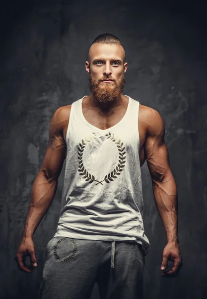 Bearded man in a t-shirt