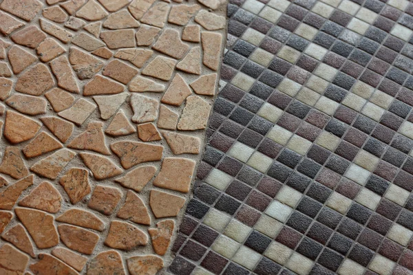 Texture of indoor colored tiles.
