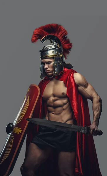 Man in roman armour.
