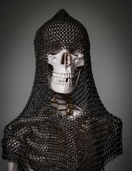 Skeleton in chain armour
