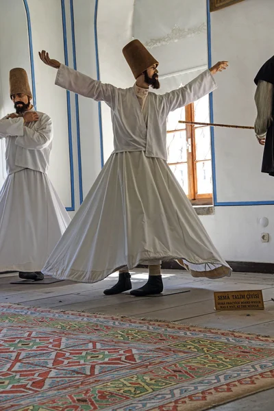 Whirling dervish  at Mevlana shrine