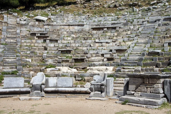 Ancient theatre with  stone seats