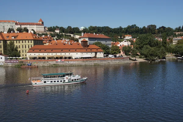 River cruise boat on the Vltava River