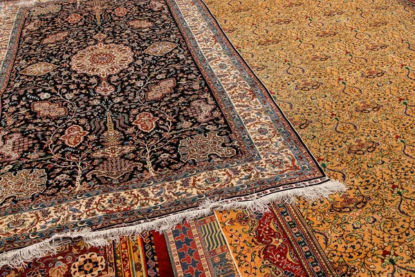 Finely woven silk carpet