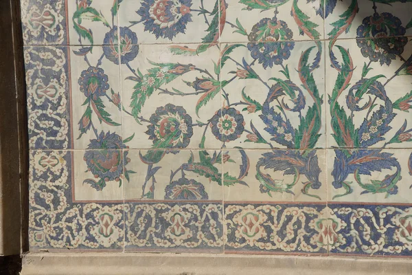Intricate Iznik mosaic tile work