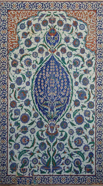 Intricate Iznik mosaic tile work