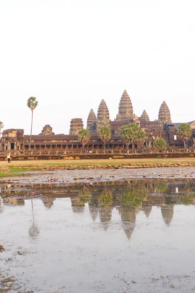 Sunset,  gopura towers of Angkor Wat