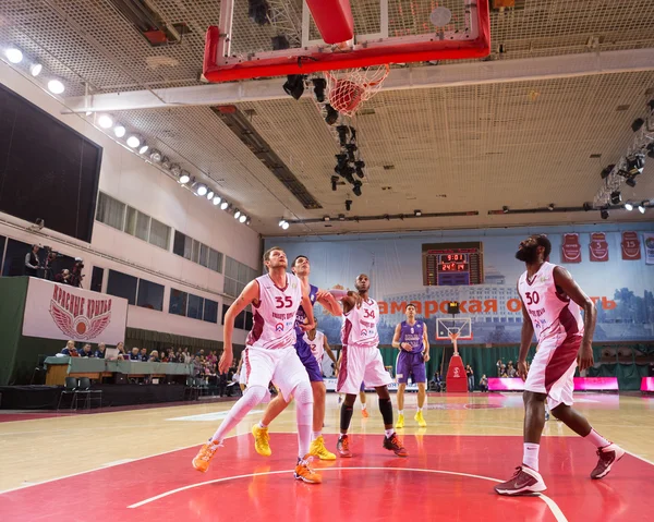 BC Royal Hali Gaziantep forward Oliver Stevic (9) scored a goal from the free throw line