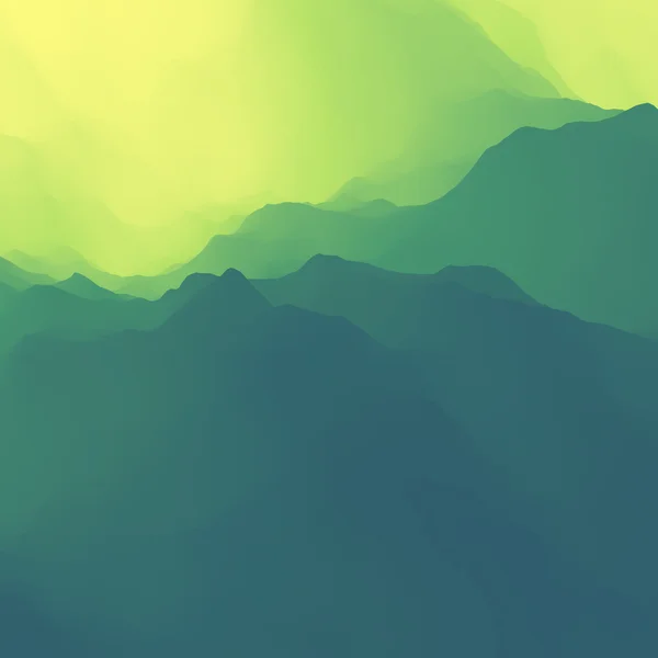 Mountain Landscape. Mountainous Terrain. Mountain Design. Vector Silhouettes Of Mountains Backgrounds. Sunset. Can Be Used For Banner, Flyer, Book Cover, Poster, Web Banners.