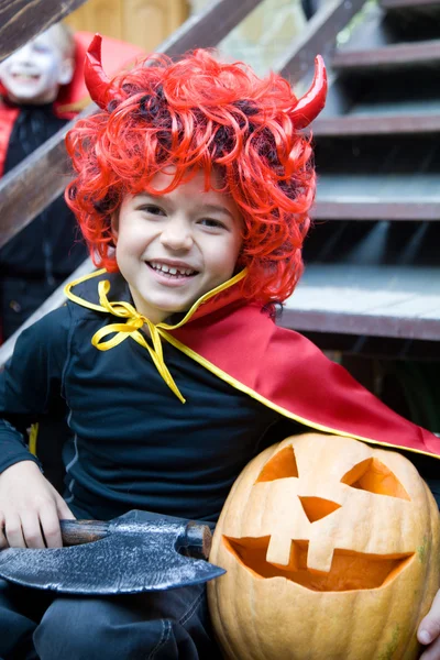 Little boy in fairy costume