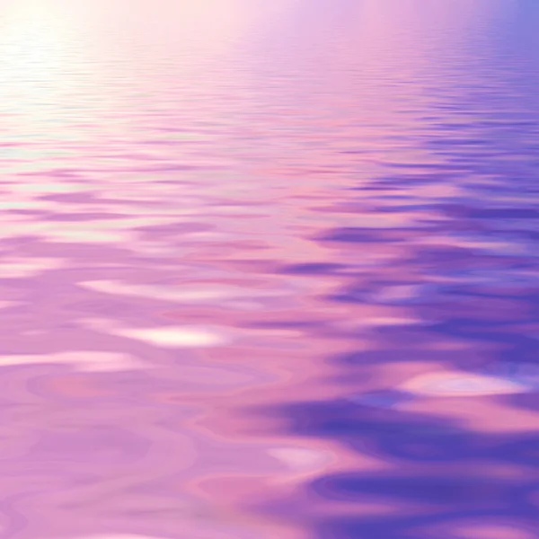 Purple sky reflected in water