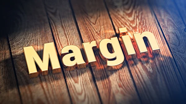 Word Margin on wood planks