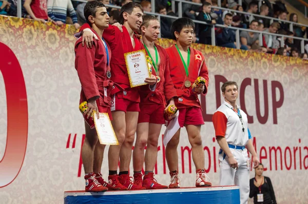 Umbaev N., Kanzhanov B., Klyukin A., Yamamoto K. on podium
