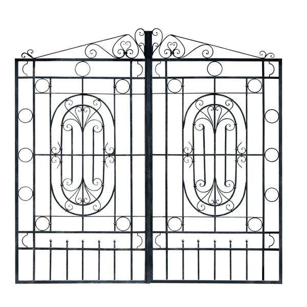 Old  light  forged  decorative gates.