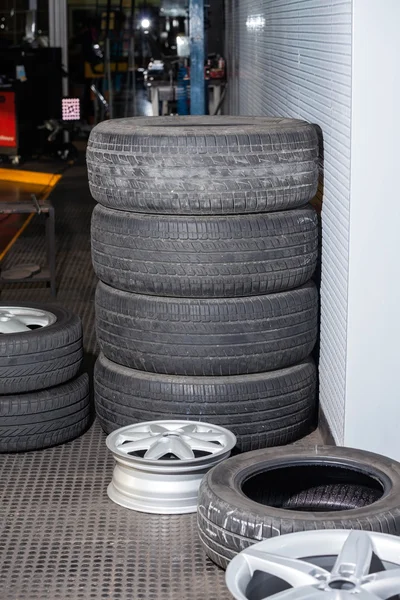 Tires At Auto Repair Shop