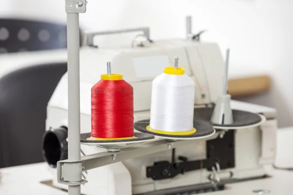 Thread Spools In Sewing Factory