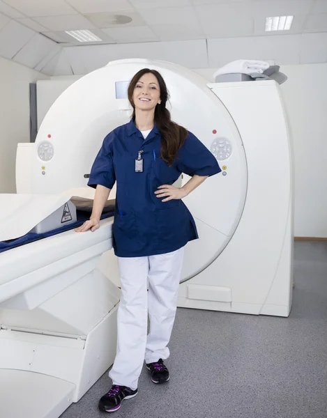 Confident female radiologist