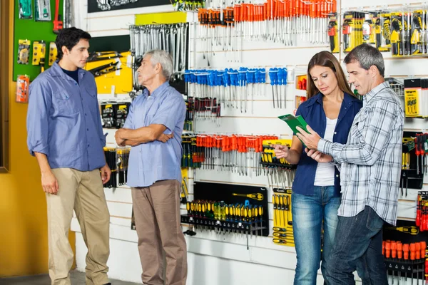 Customers In Hardware Store