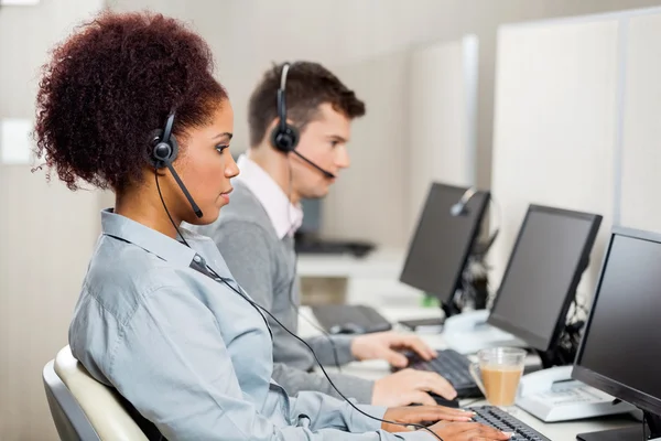 Customer Service Representatives Working In Call Center