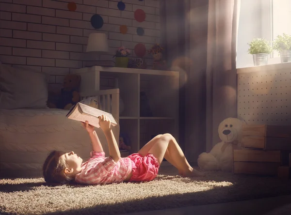 Girl reading a book