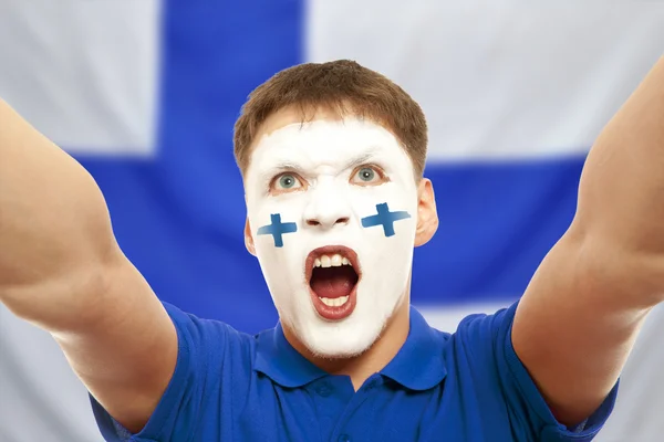 Finnish fans at the stadium