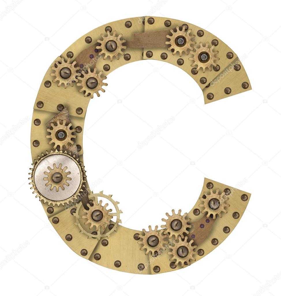 Steampunk Alphabet Letter C U2014 Stock Photo U00a9 Andreyuu 74699117