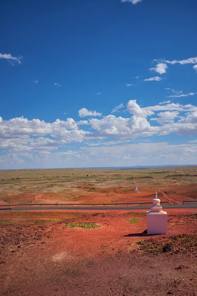 Buddhist pagoda in stone desert Gobi