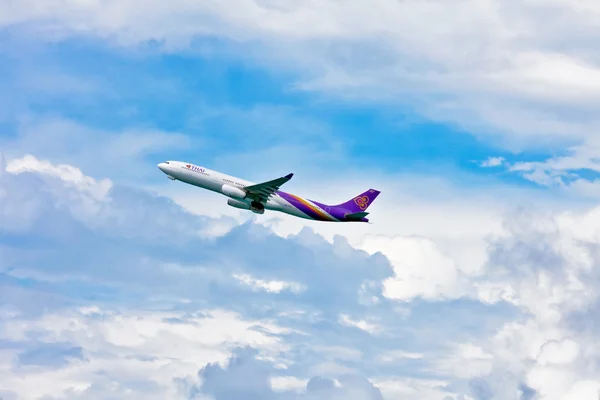 Thai Airways plane in sky
