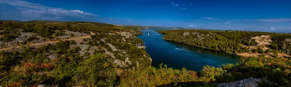 Panorama of Krka National Park is one of Croatian