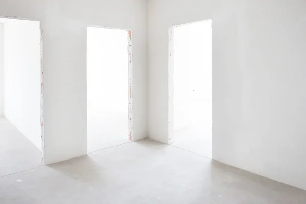 White room with entrances