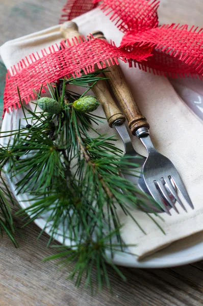 Christmas table setting