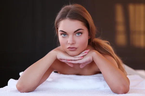 Woman in spa salon