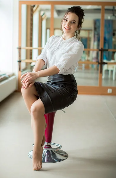 Fashion woman sitting on chair