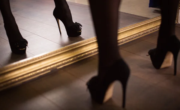 Woman's leg in high heels