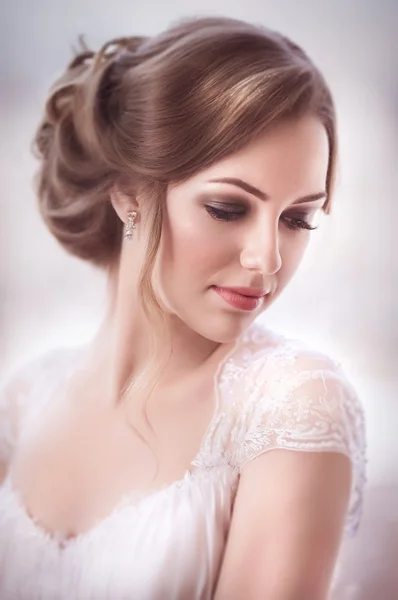 Bride with fashion hairstyle