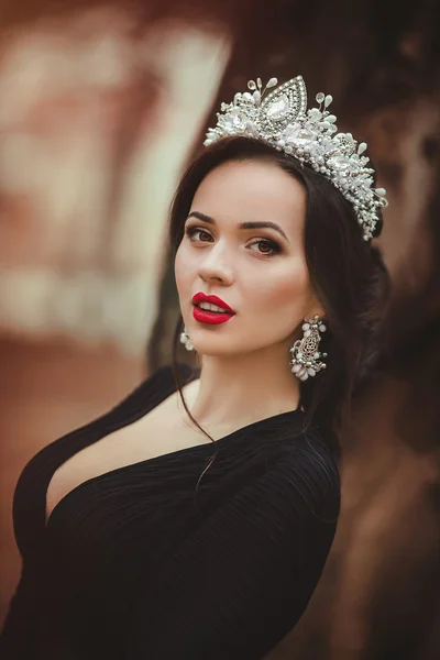 Beautiful woman in crown