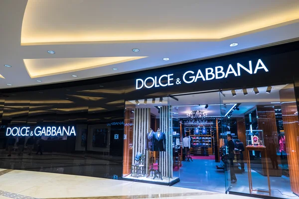 Dolce Gabbana fashion boutique display window. Hong Kong
