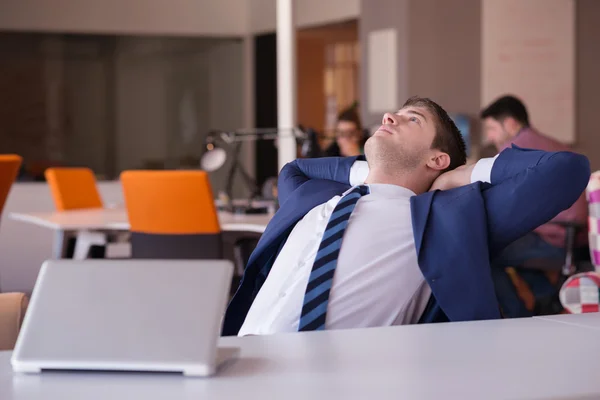 Young businessman at meeting