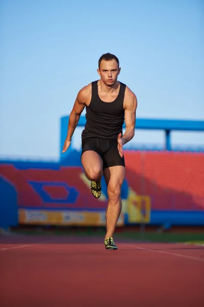 Athletic man sprinter