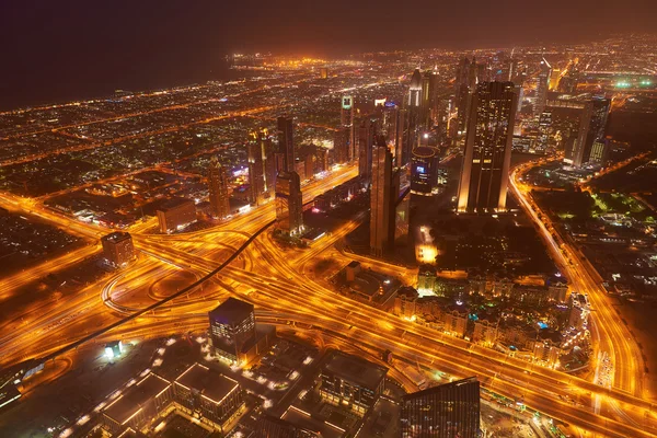 Dubai night skyline