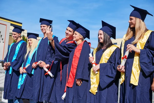 Group of Young graduates, students